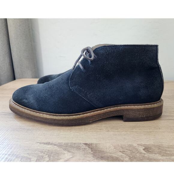 1901 Nordstrom Men's Size 11 Suede Leather Chukka Boots Blue Dress Shoes 170218 - Picture 4 of 13